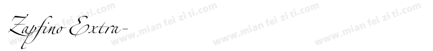 Zapfino Extra字体转换